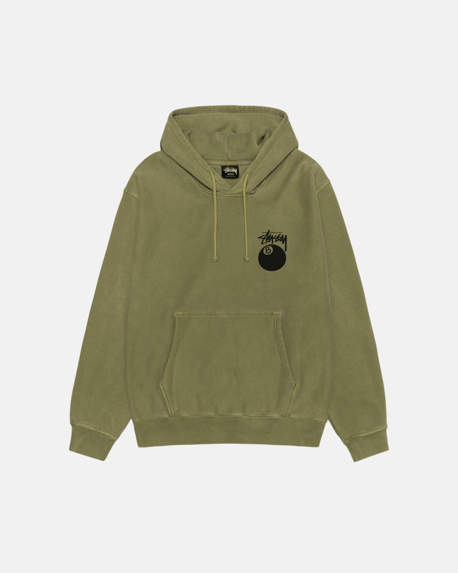 1925022_OLIV_1 8 BALL HOODIE PIGMENT DYED OLIVE