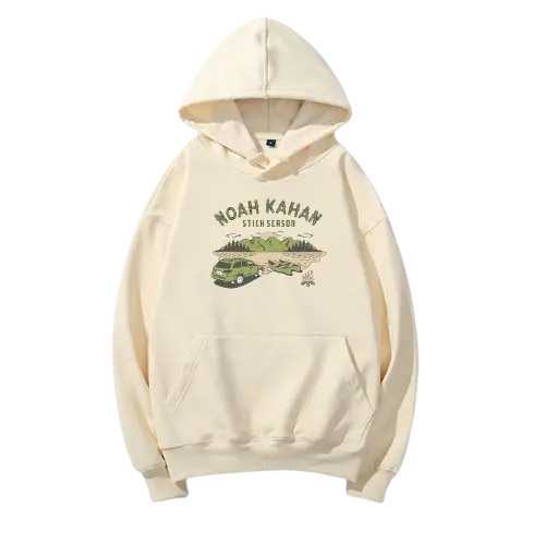 Noah Kahan Camp Tour Beige Hoodie Noah Kahan Camp Tour Beige Hoodie