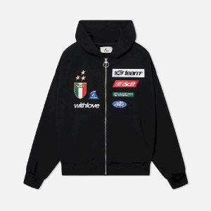 Scuffers By Air Zipper Black Hoodie