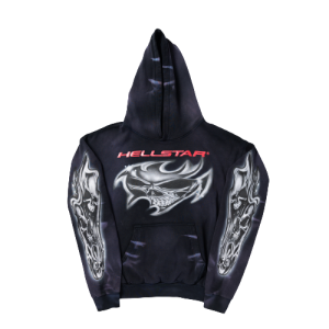 Hellstar Airbrushed Skull Hoodie