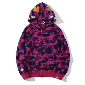 BAPE 1ST OG Full Camo Shark Hoodie Camo