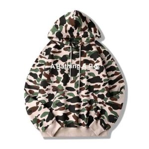 BAPE CAMO WIDE PULLOVER HOODIE