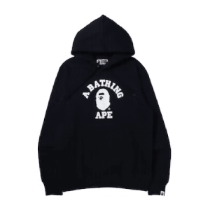 BAPE College Hoodie Black