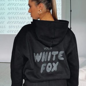 Black White Fox Hoodie