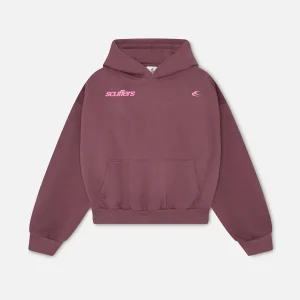 Scuffers Burgundy hoodie from Motor Studios