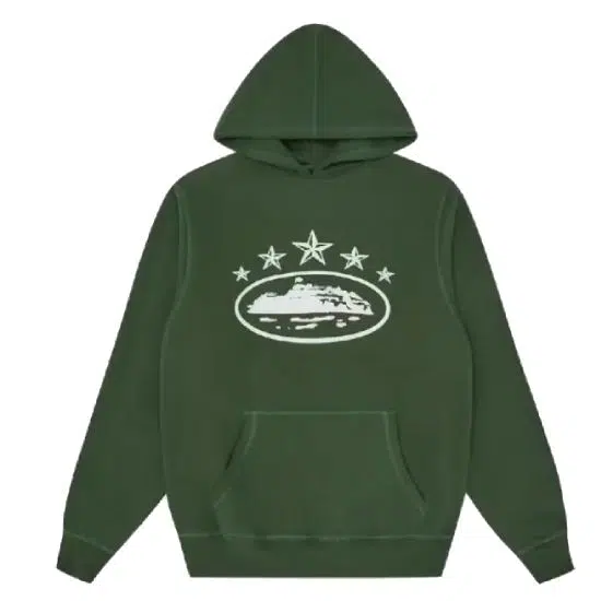 Corteiz 5 Starz Alcatraz Hoodie Green Corteiz 5 Starz Alcatraz Hoodie Green