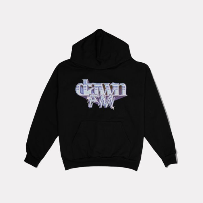 DAWN-FM-CHROME-TITLE-PULLOVER-HOODIE Dawn FM Pullover Hoodie