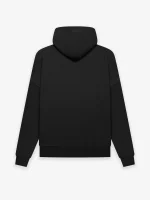 Fleece Zip Up Black Hoodie