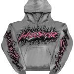 Hellstar Hoodie Future Flame In Grey