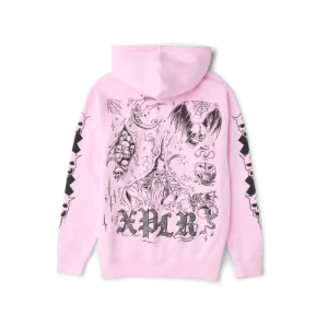 Inked Xplr Light Pink Hoodie