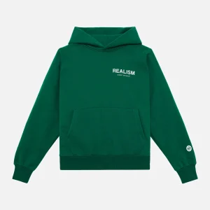 Realisms Back Logo Hoodie Pine Green