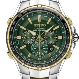 The SSG022 is a smart and classy watch that many people search for when they want a premium solar watch. This model is made by Grand Seiko and it feels strong on the wrist. The case looks modern and the dial shines in light. Many buyers like this watch because it does not need battery changes. It uses solar power which is great for daily use. People like Coutura Watches because it has a world time function and chronograph. That makes it great for travelers and busy users. The stainless steel case feels solid on the wrist. The bracelet is comfortable for daily wear. It is also water