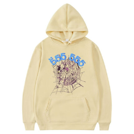 Sp5der-555555-Angel-Hoodie-Brown Sp5der 555555 Angel Hoodie Brown