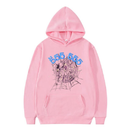 Sp5der-555555-Hoodie-Pink (1) Sp5der 555 Hoodie Brown