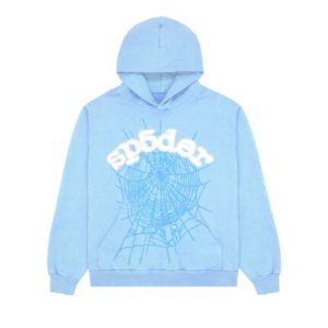 Sp5der Web Hoodie Blue