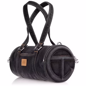 Telfar Medium Denim Duffle Black