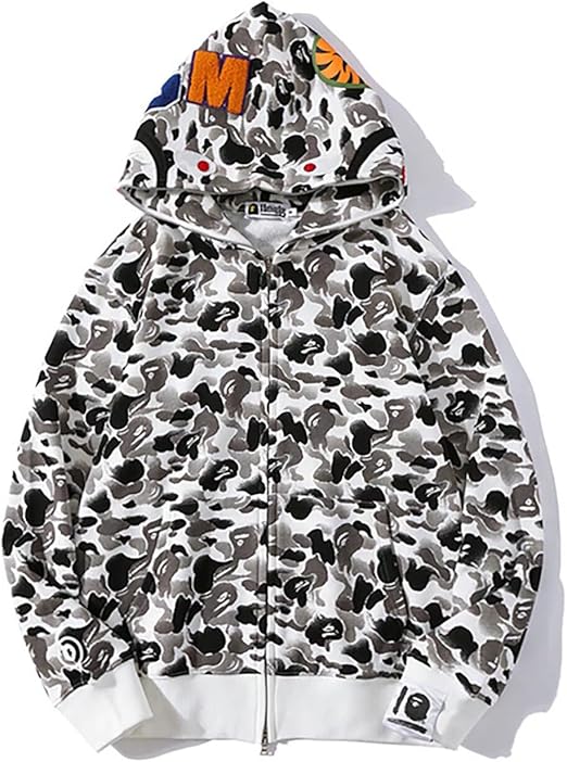 Bape Camouflage Shark Head Zip up Hoodie Bape Camouflage Shark Head Zip up Hoodie