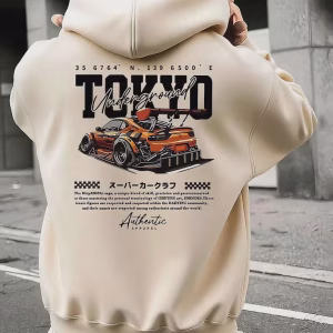 Tokyo Underground Car Graphic Hoodie | Japanese Street Style JDM Pullover