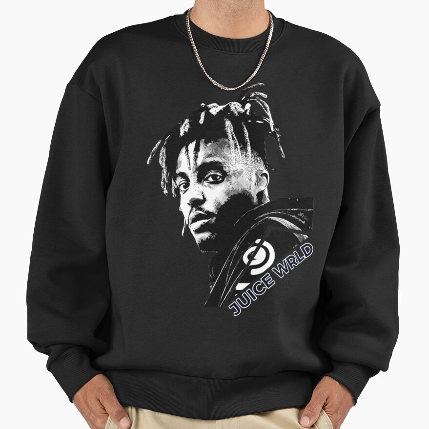 ssrcooversized_sweatshirtmens_0110101001c5ca27c6frontsquare_productx1000-14 Juice Wrld Face Cool Sweatshirt