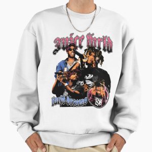 This sweatshirt is crafted from cotton and polyester (depending on different types of sweatshirt), making it both comfortable and durable. Each panel is individually printed, cut, and sewn to ensure a flawless graphic with no imperfections. And high definition printing makes these a pleasure to wear for all occasions. Air jet yarn for a softer feel and reduced pilling. Double-needle stitching at shoulder, armhole, neck, waistband, and cuffs. Fiber content varies by color, see color list for exceptions. Preshrunk fleece knit. Tear away the label.